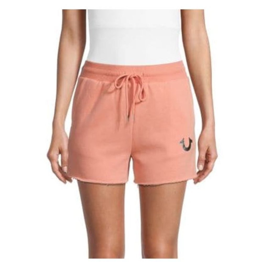 TRUE RELIGION Logo Drawstring Shorts